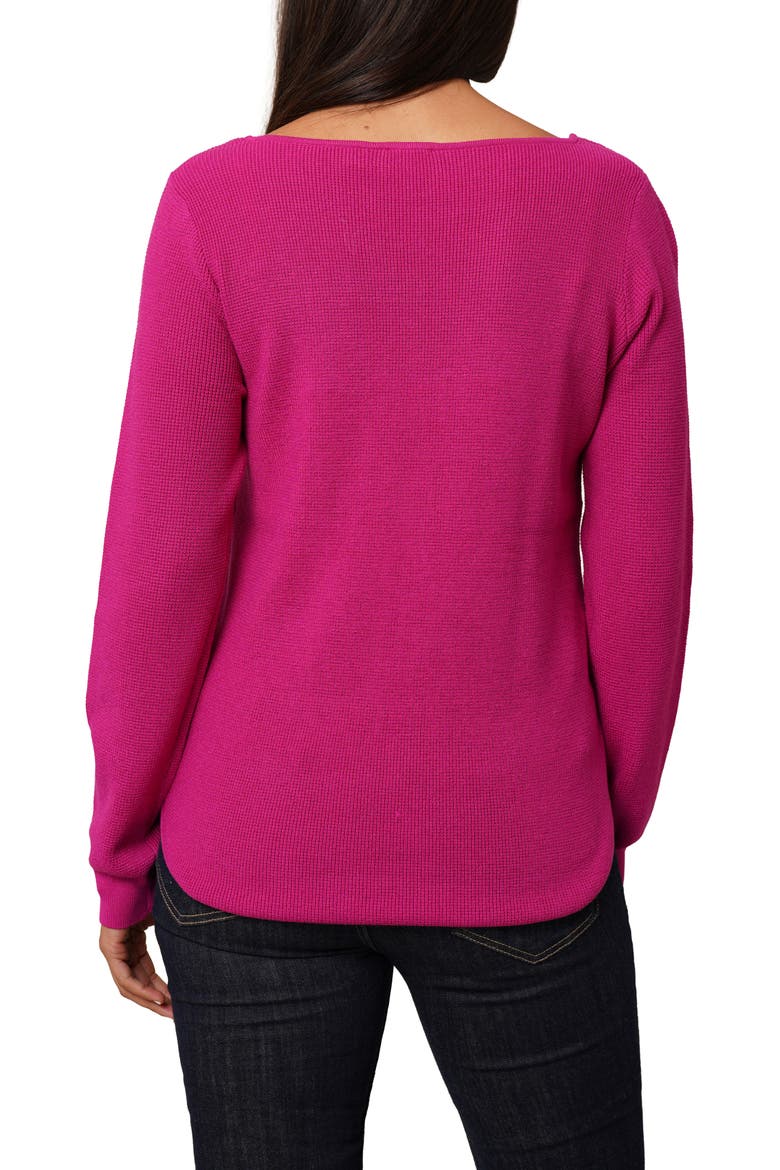 Boat Neck Sweater, Alternate, color, RASPBERRY ROSE