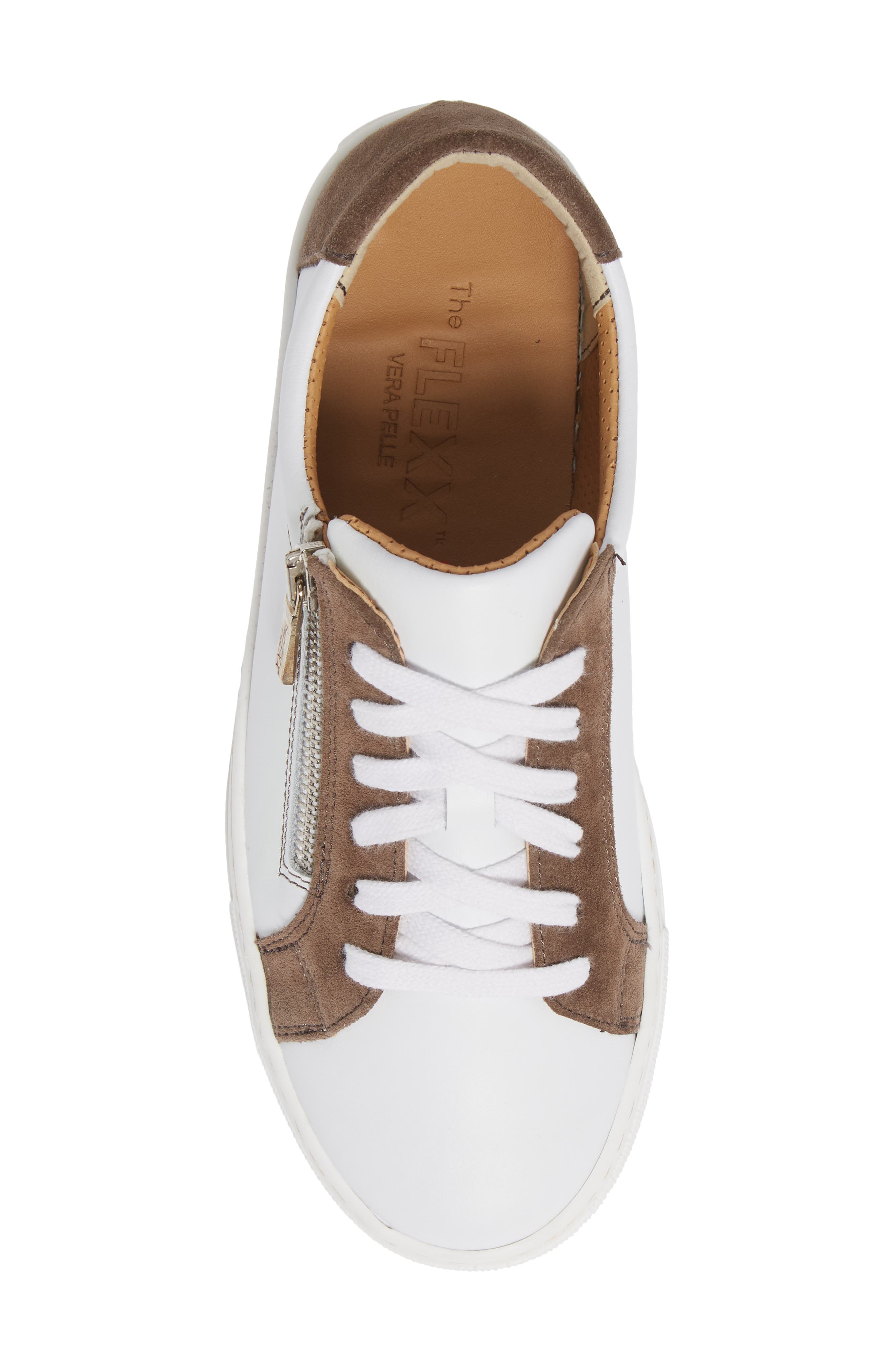 Grande Platform Sneaker, Alternate, color, WHITE/ GRAFITE KINO/ SUEDE