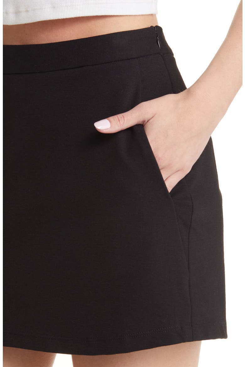 Slit Pocket Skort, Alternate, color, BLACK JET