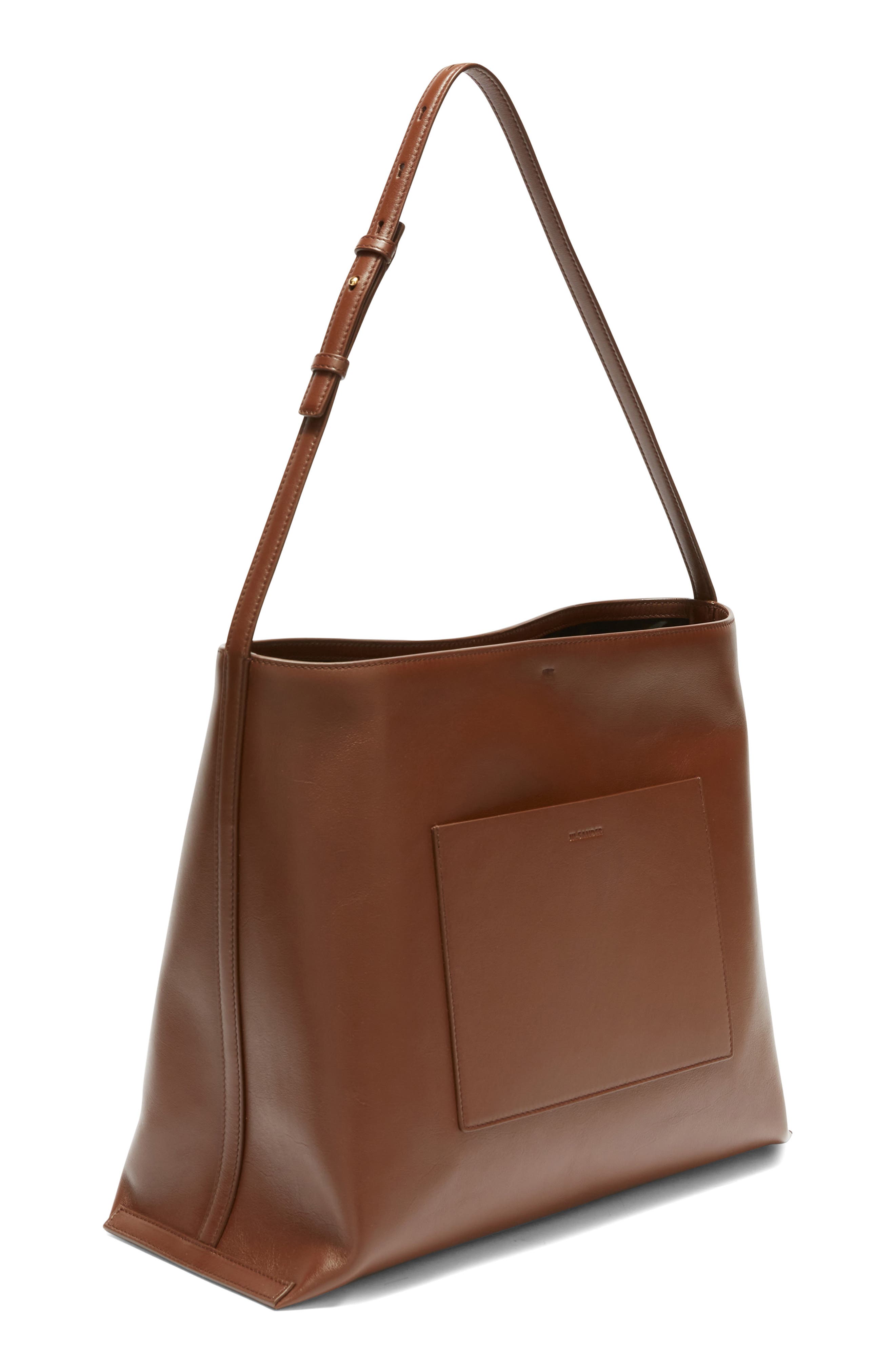 Jil Sander Medium Wander Leather Shoulder Bag, Alternate, color, 