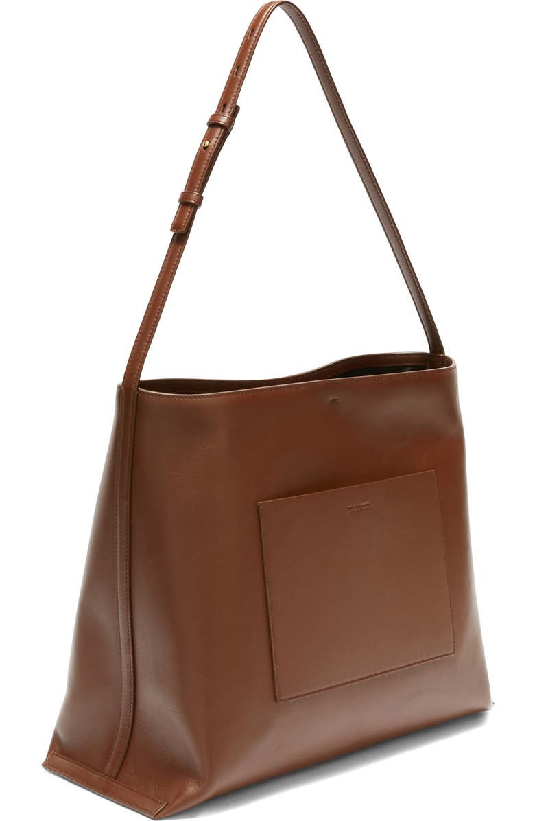 Jil Sander Medium Wander Leather Shoulder Bag, Alternate, color,