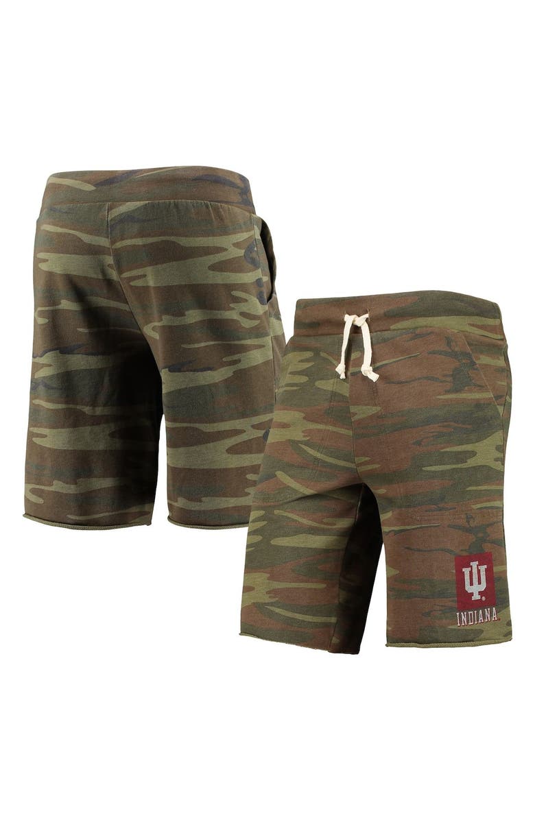 ALTERNATIVE APPAREL Men's Camo Alternative Apparel Indiana Hoosiers Victory Lounge Shorts, Main, color, 