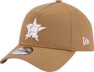 New Era Men's New Era Khaki Houston Astros A-Frame 9FORTY Adjustable Hat