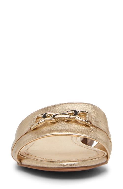 Vince Camuto Maxine Slide Sandal In Egyptian Gold