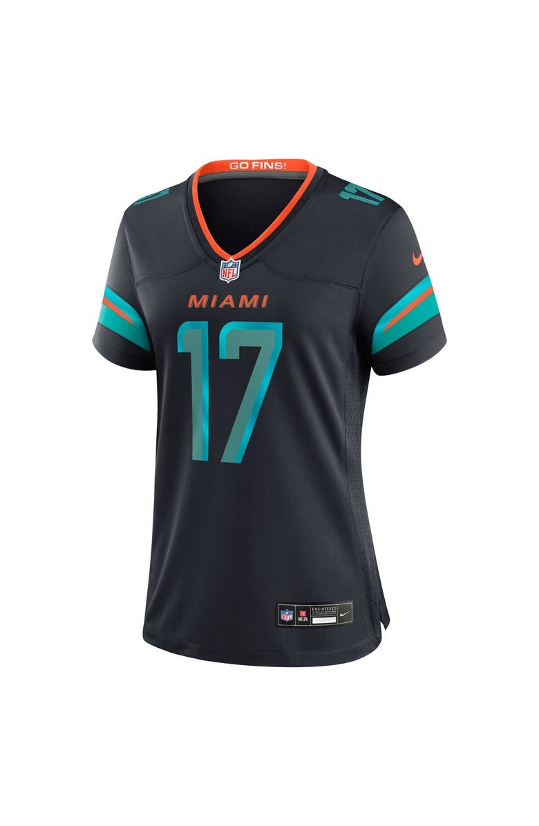 Nike Women's Nike Jaylen Waddle Pitch Blue Miami Dolphins 2025 Rivalries Collection Game Jersey, Alternate, color, Navy