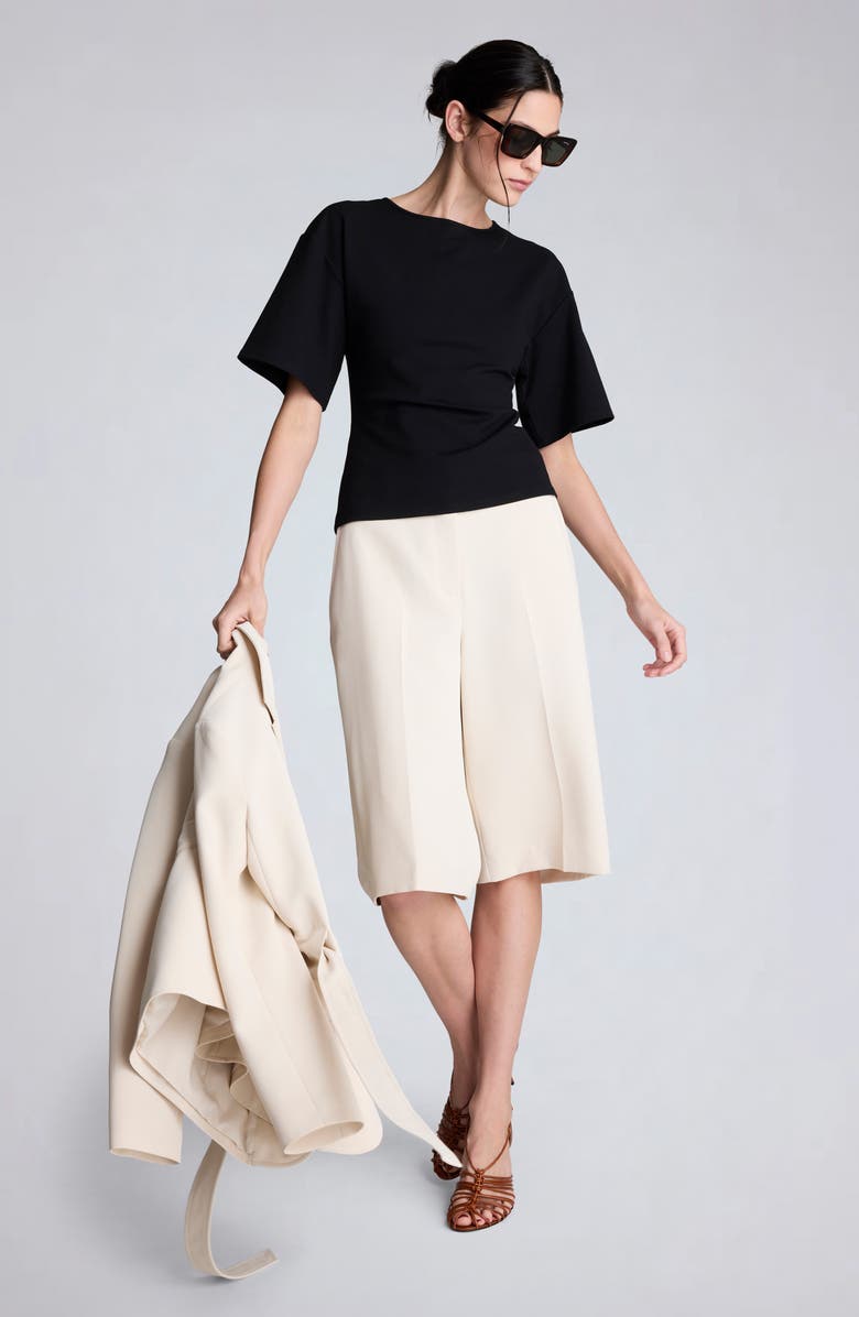 Kenneth Cole Cutout Back T-Shirt, Alternate, color, Black