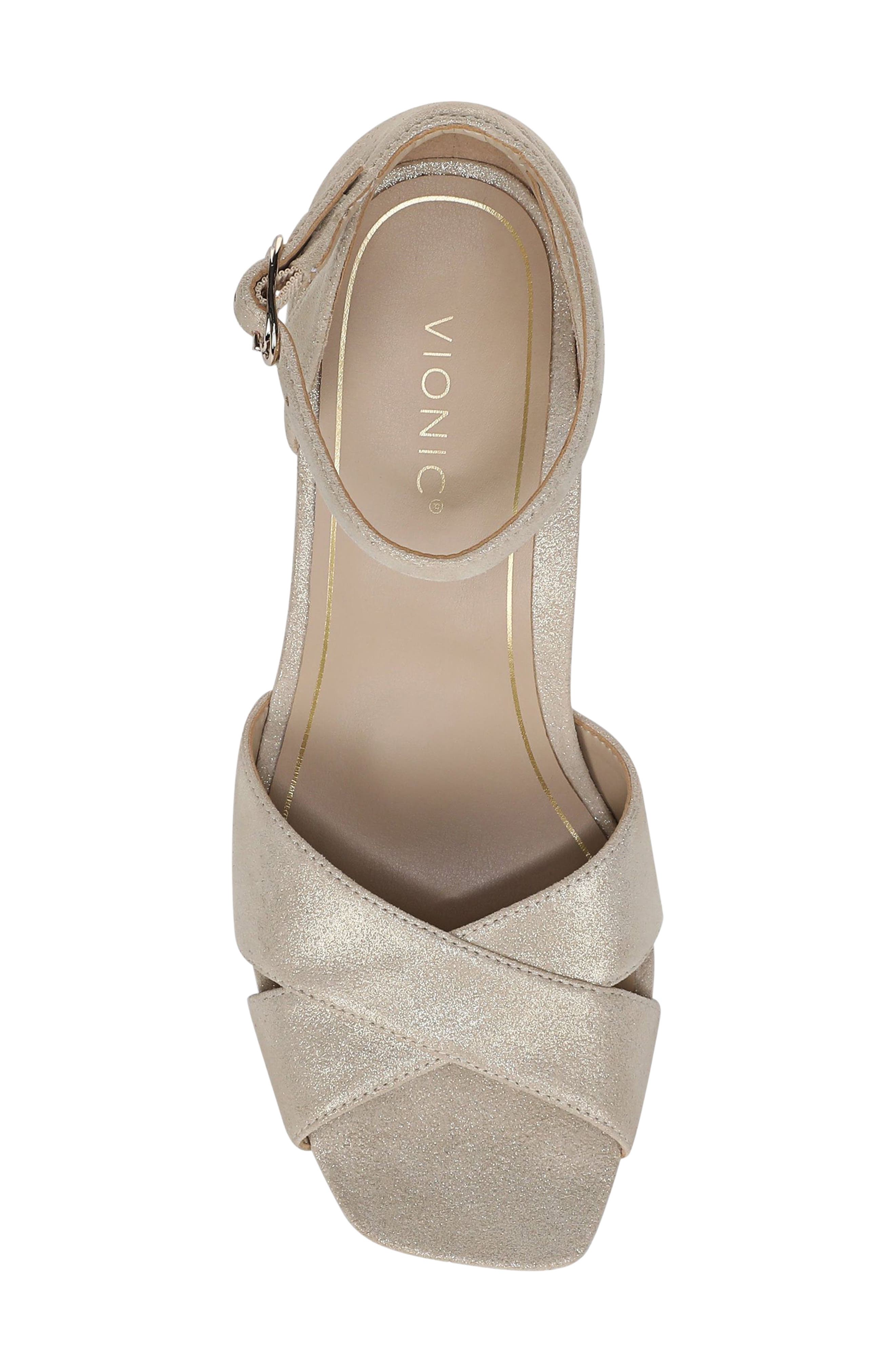Charmaine Sandal, Alternate, color, GOLD LEATHER
