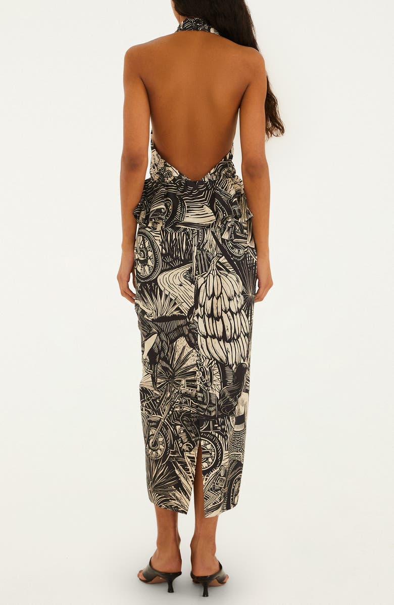 FARM Rio Ruta Embroidered Maxi Dress, Alternate, color, Beige