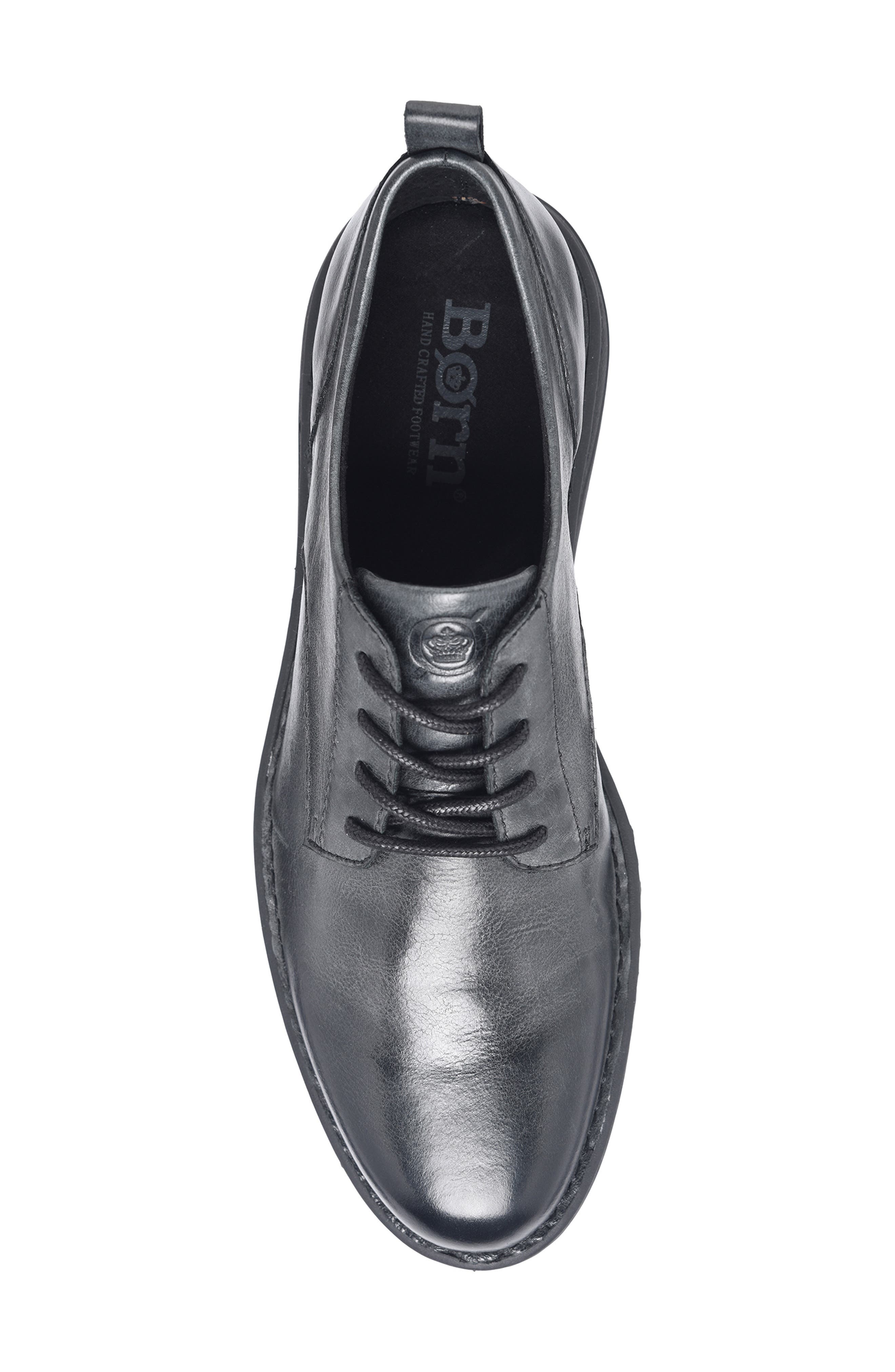 Børn Todd Plain Toe Derby, Alternate, color, Black/ Black Leather