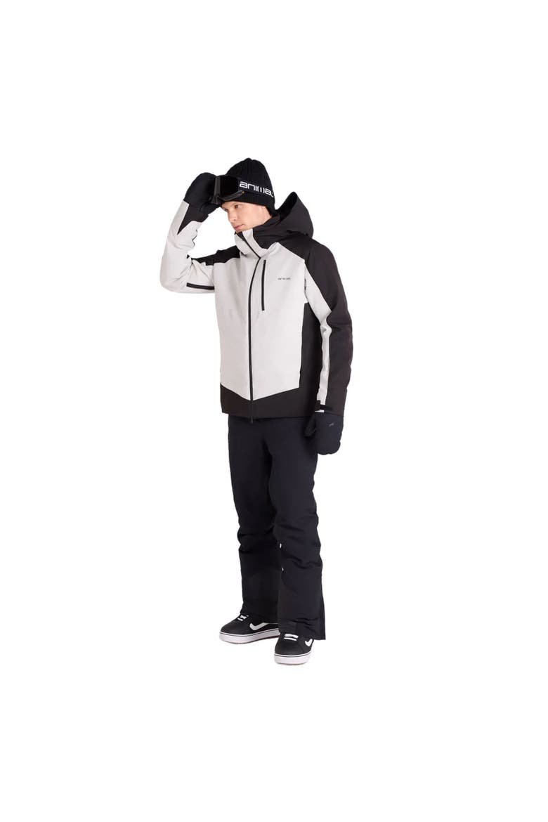 Energy Baffled Baffled Stitching Ski Jacket, Alternate, color, Black