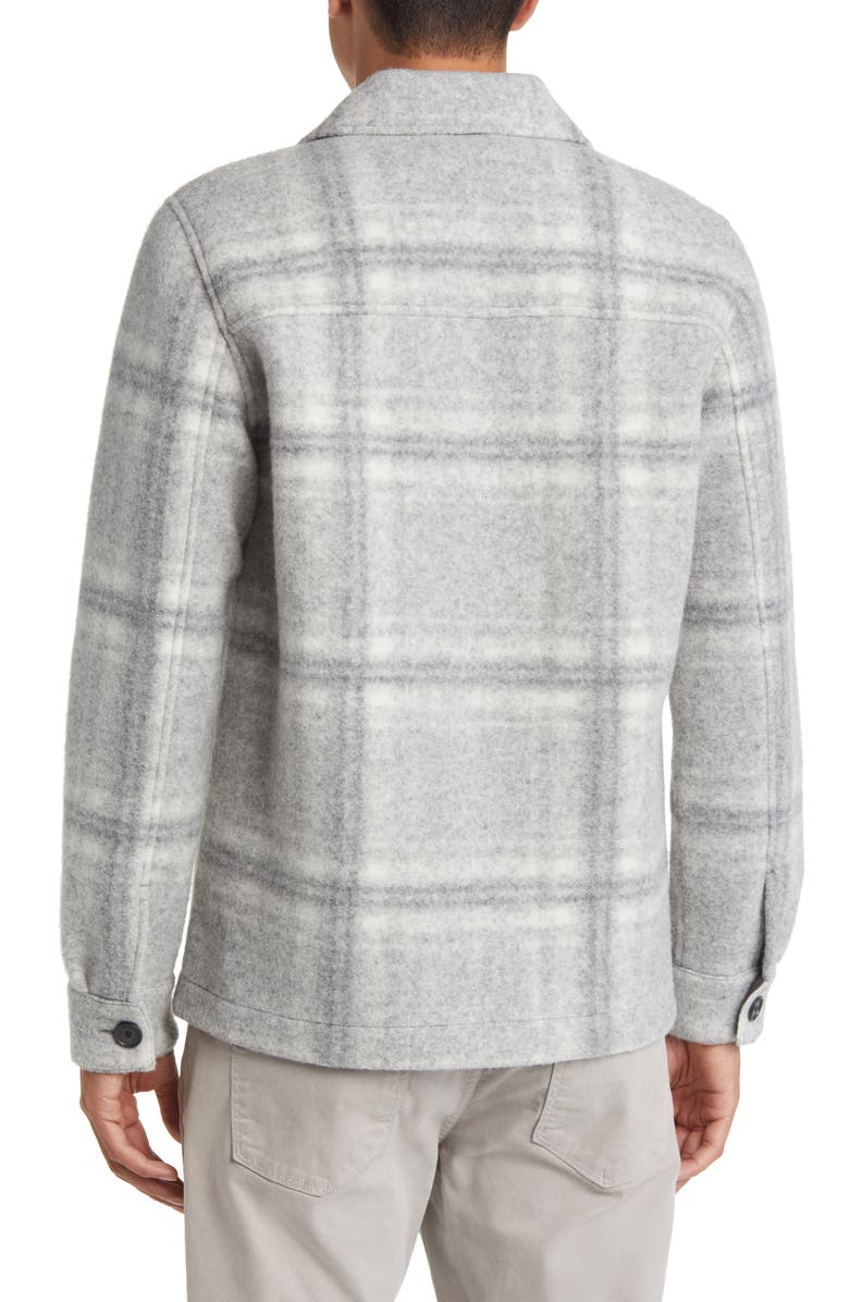 NN07 Wilas 8267 Plaid Wool Blend Shirt Jacket, Alternate, color, 