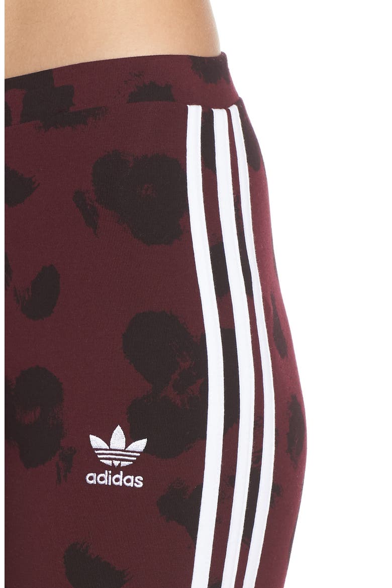 Floral Tights, Alternate, color, MAROON/ BLACK