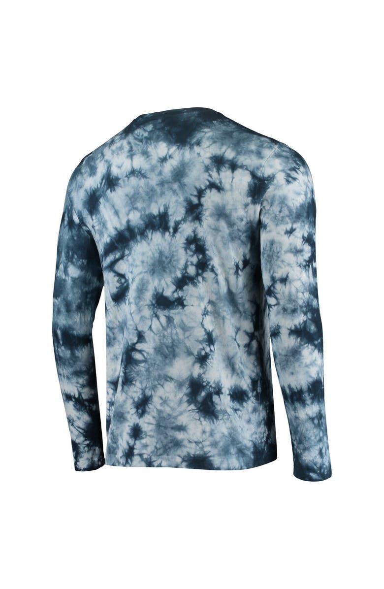 New Era Men's New Era Navy New England Patriots Tie-Dye Long Sleeve T-Shirt, Alternate, color, 