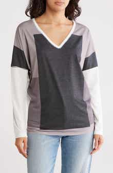 GO COUTURE V-Neck Dolman Sleeve Sweater