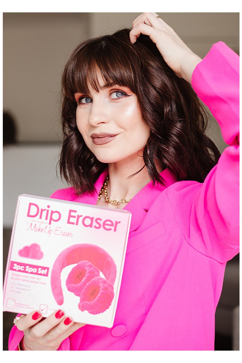 Drip Erasers 3-Piece Set, Alternate, color, PINK