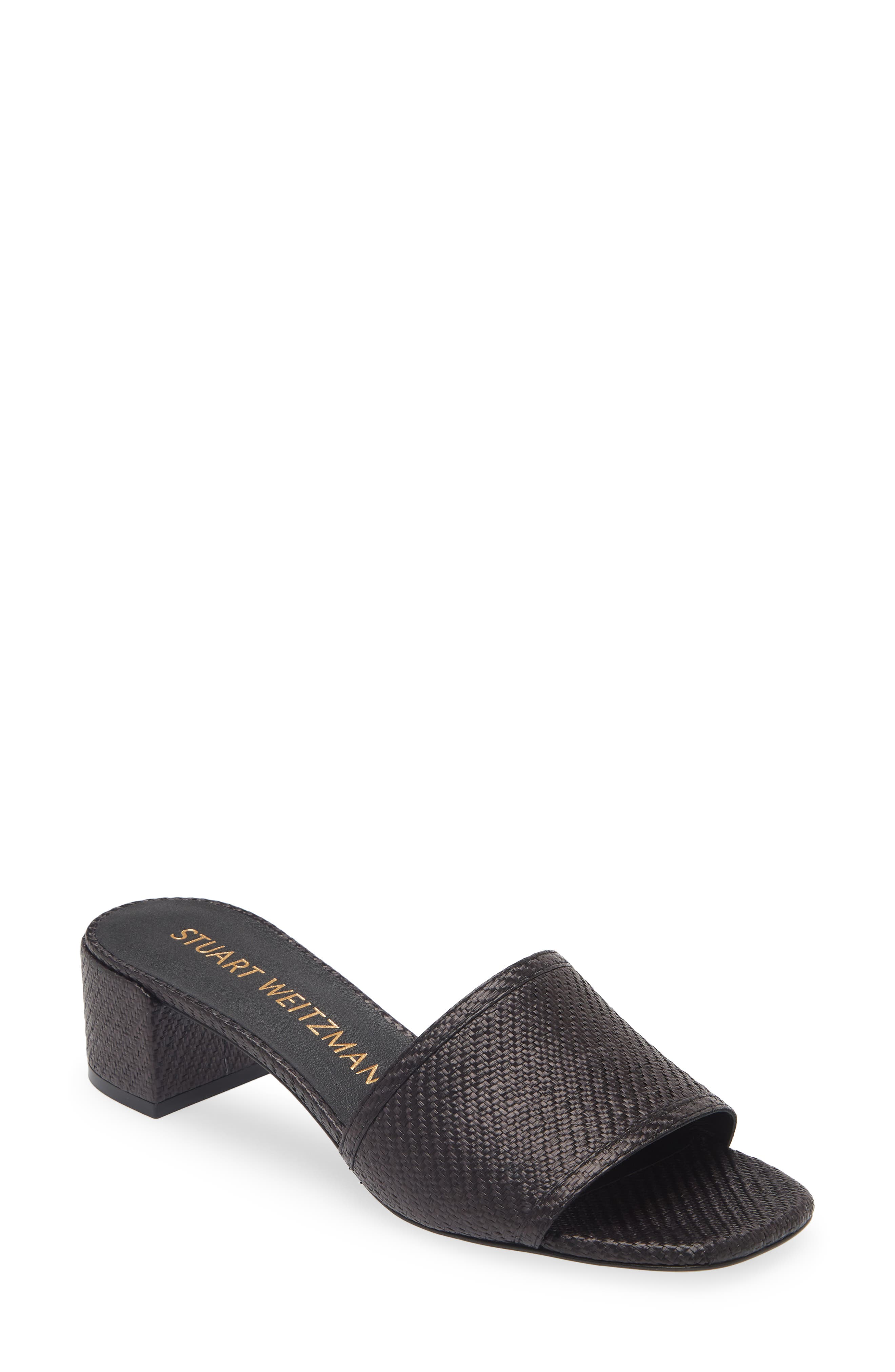 Stuart Weitzman Cayman 35 Block Slide Sandal, Main, color, 