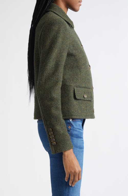Veronica Beard Reeves Virgin Wool Jacket In Green