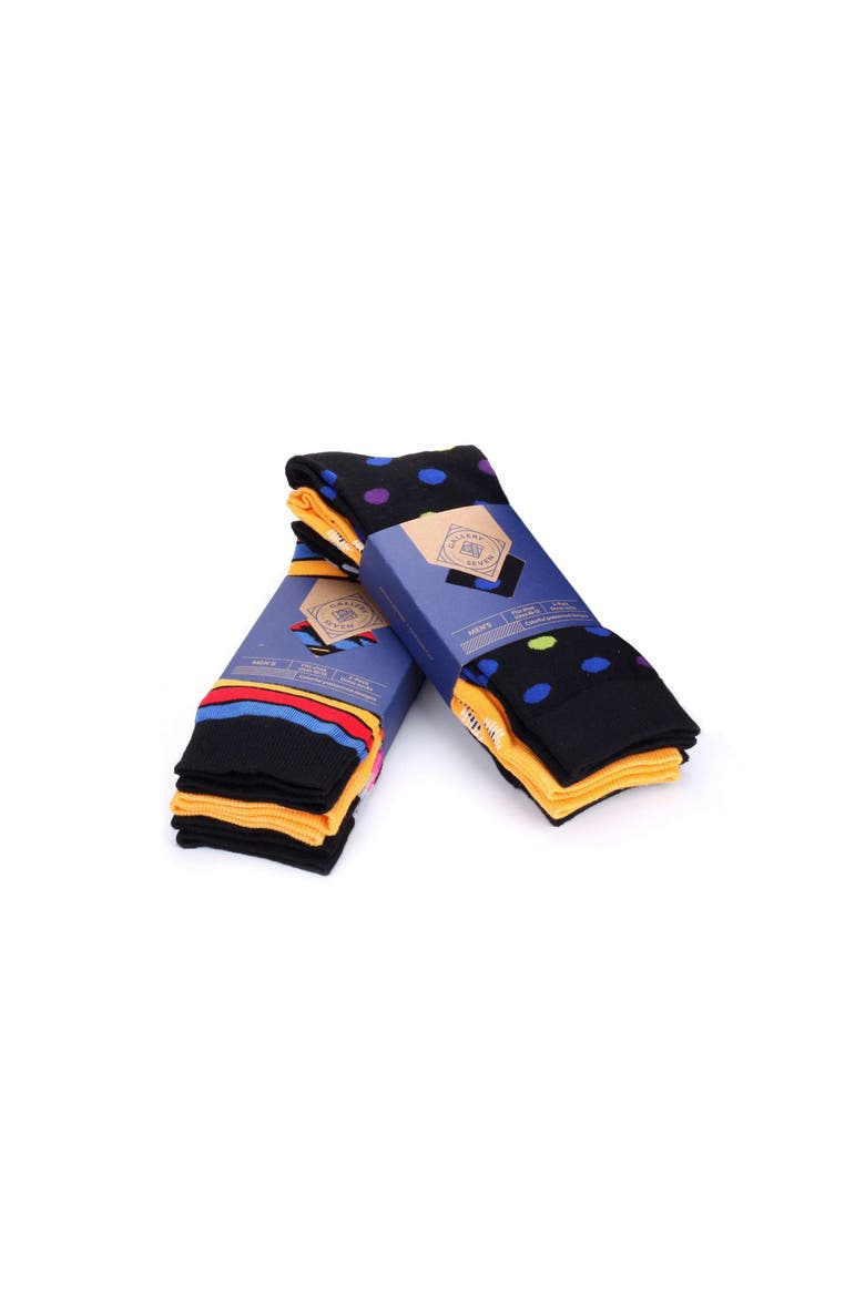 Fashion Patterned Dress Socks 6-Pack Gift Set, Alternate, color, Classy Collection
