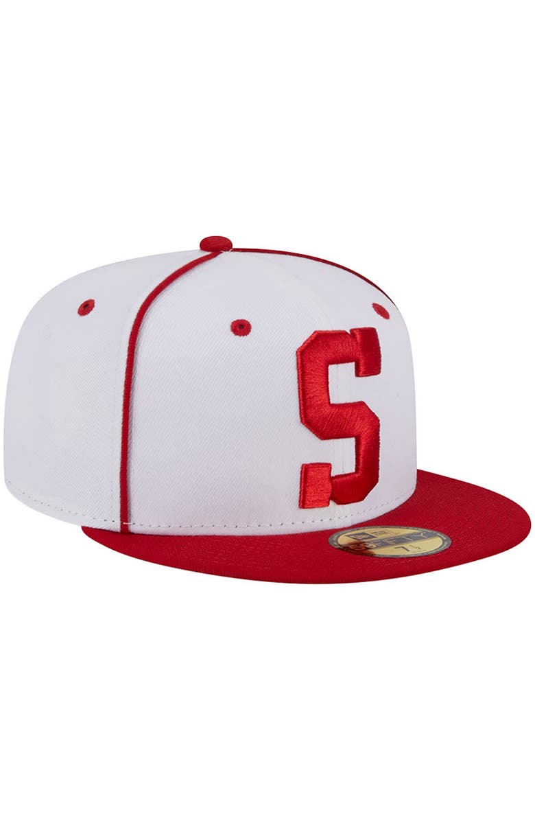 New Era Men's New Era White Sacramento River Cats Theme Nights Sacramento Solons  59FIFTY Fitted Hat, Alternate, color, 