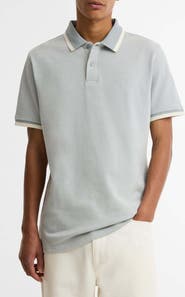 Barbour Barnard Contrast Collar Cotton Piqué Polo