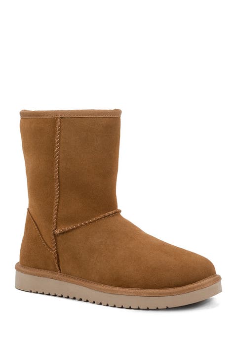 Classic Faux Shearling Short Boot (Women)