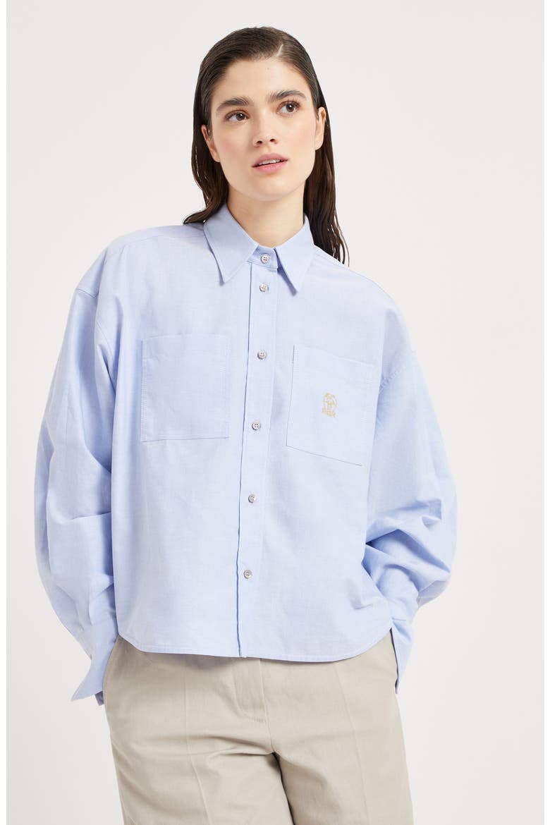 Oxford shirt, Alternate, color, Azure