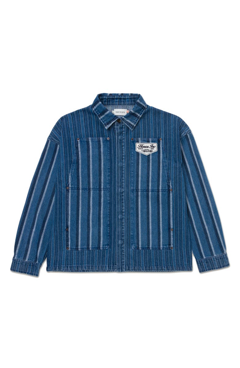 HONOR THE GIFT Honor Inc Mixed Stripe Cover Overshirt, Main, color,