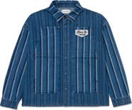 HONOR THE GIFT Honor Inc Mixed Stripe Cover Overshirt