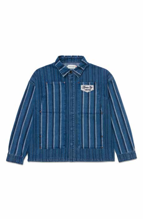 HONOR THE GIFT Honor Inc Mixed Stripe Cover Overshirt