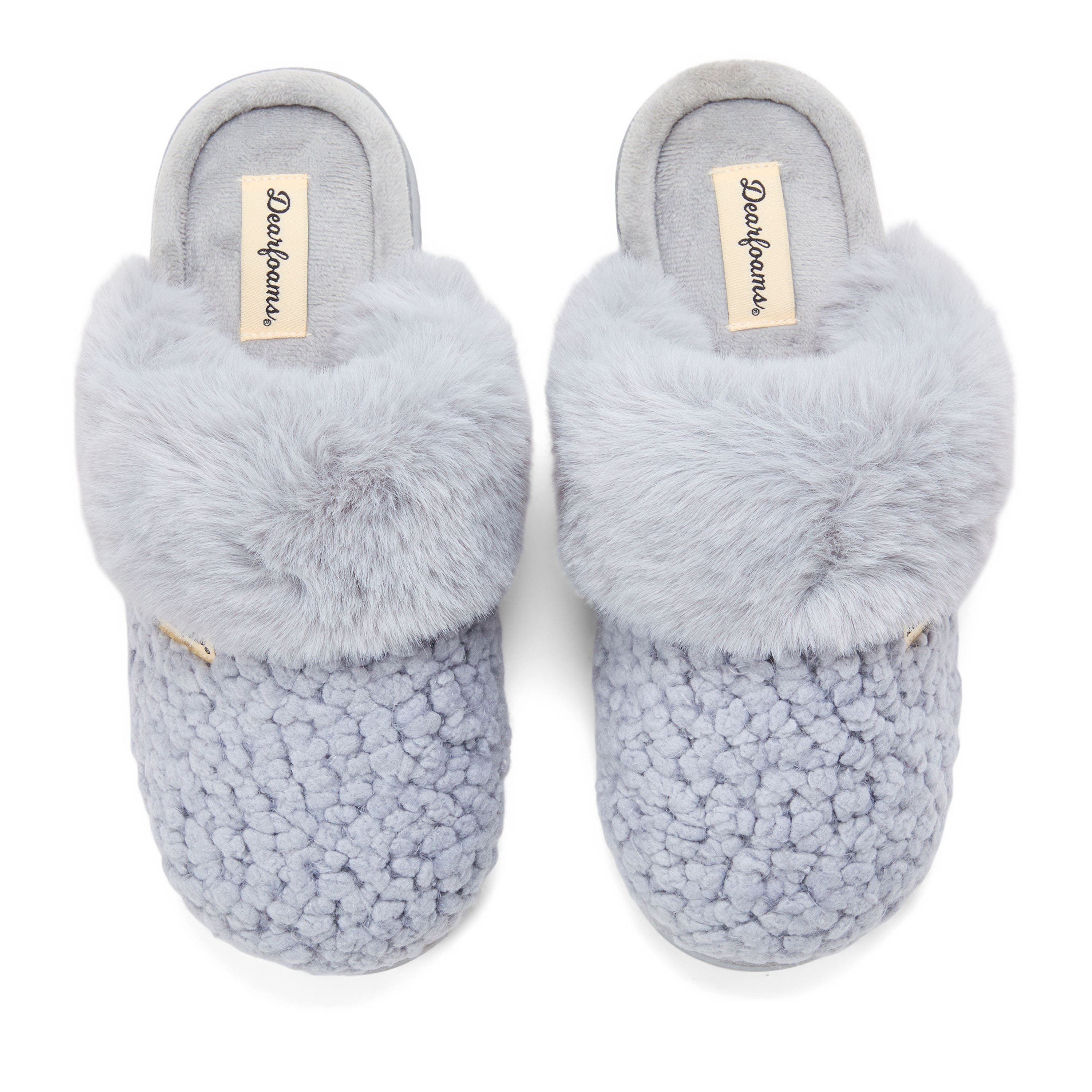 Courtney Knit Scuff Slipper, Alternate, color, GREY