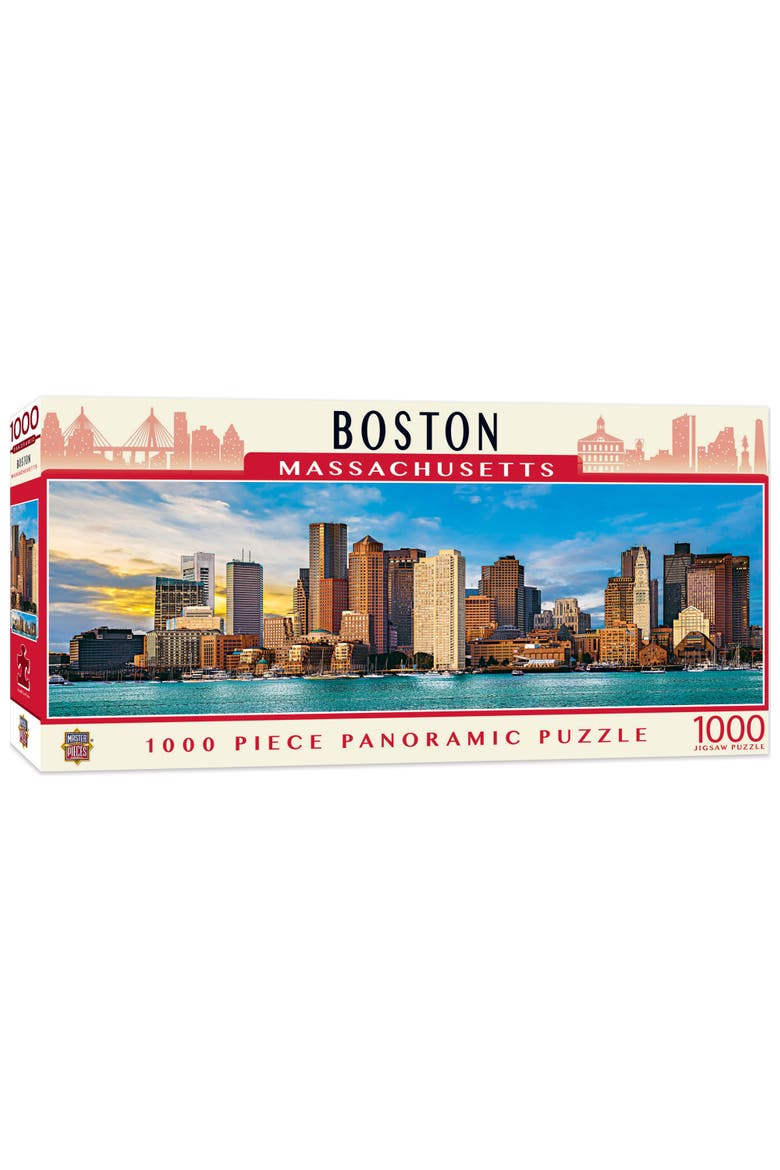 Boston 1000pc Panoramic Puzzle, Main, color, Multicolor