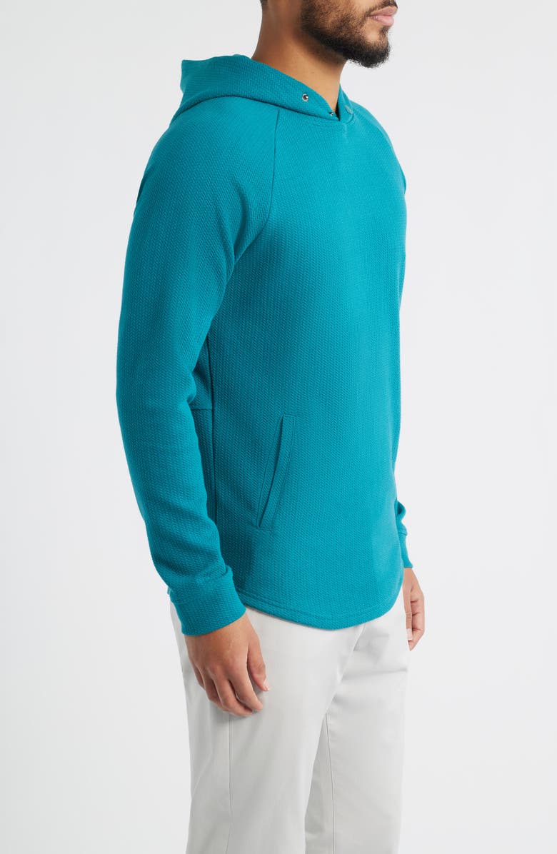 Swannies Luke Hooded Cotton Blend Performance Pullover, Alternate, color, Deep-Lake