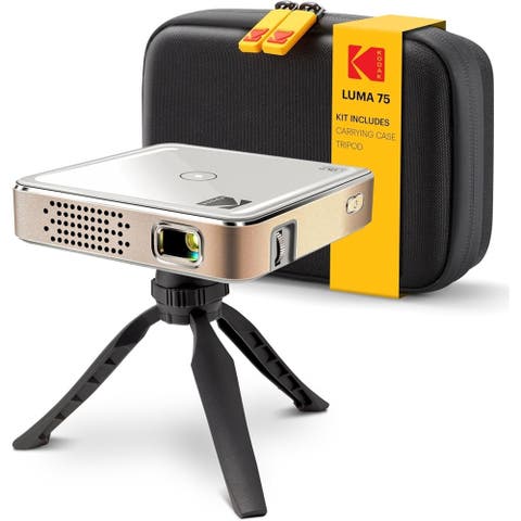 Luma 75 Ultra Mini Projector, Portable Pico Projector with Carrying Case & Tripod