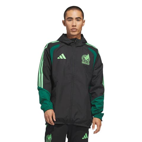 Men's adidas  Black Mexico National Team FIFA x World Cup 2026 Tiro All Weather Full-Zip Jacket
