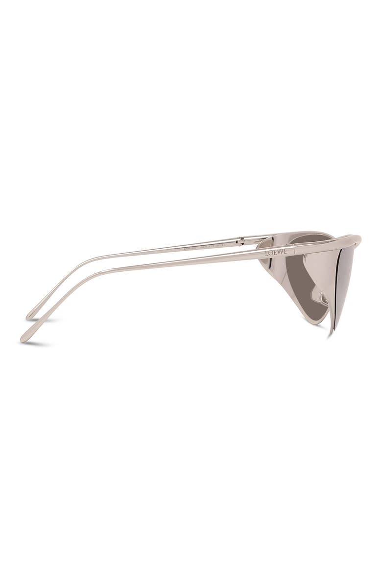 125mm Mask Sunglasses, Alternate, color, SHINY PALLADIUM / SMOKE MIRROR