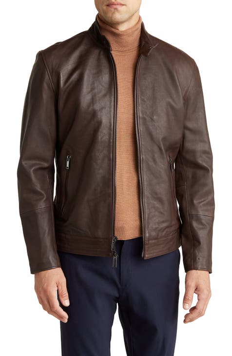 Nordstrom rack leather jacket mens best sale