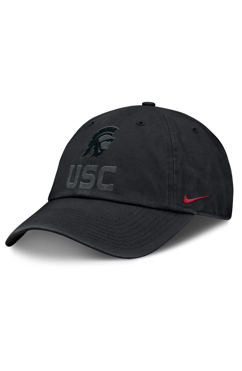 Nike Men's Nike Black USC Trojans 2025 Sideline Club Adjustable Hat, Main, color, 