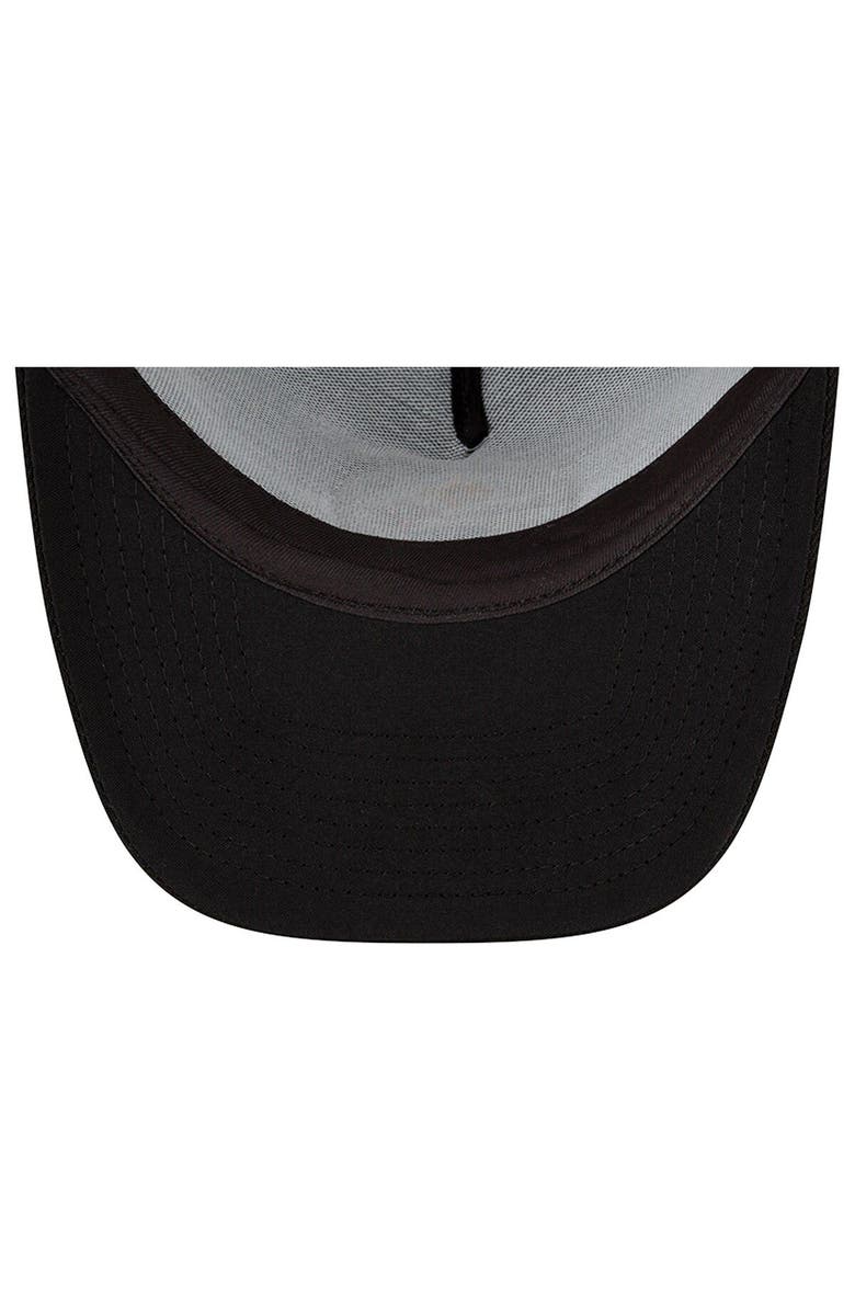 New Era Men's New Era Black Cincinnati Bengals  A-Frame Trucker 9FORTY Adjustable Hat, Alternate, color, Black