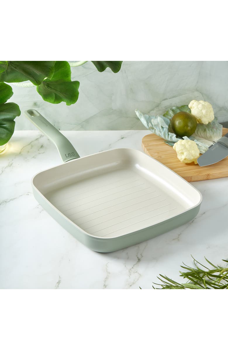 BergHOFF Leo Balance 10-Inch Square Grill Pan, Alternate, color, Sage