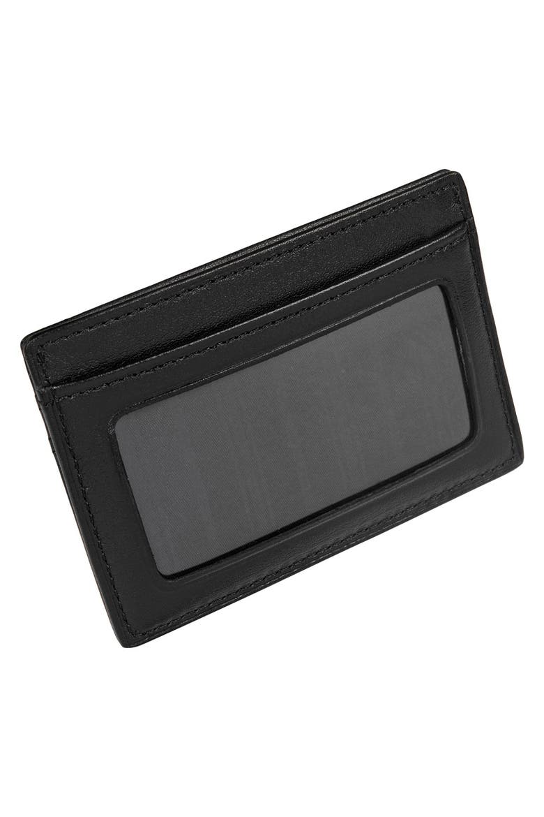 Delta ID Lock™ Shielded Slim Card Case & ID Wallet, Alternate, color, BLACK