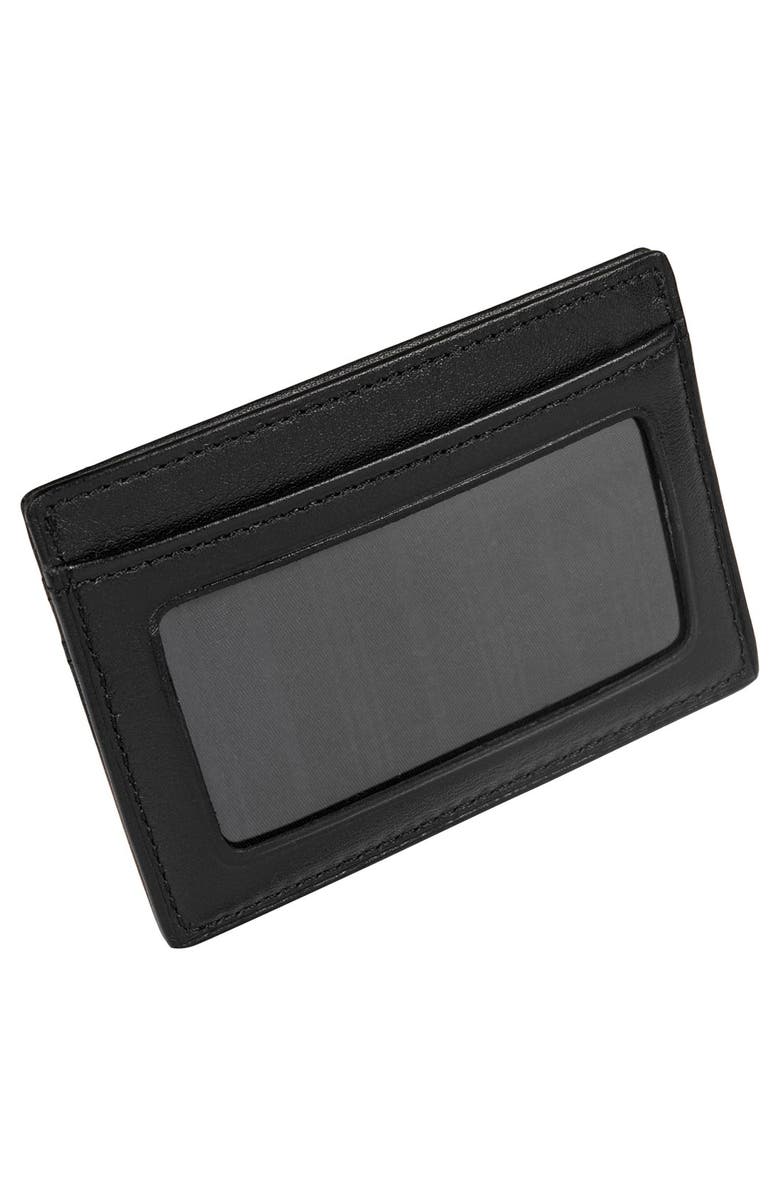 TUMI Delta ID Lock<sup>™</sup> Shielded Slim Card Case & ID Wallet, Alternate, color, Black