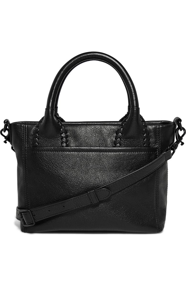 AIMEE All For Love French Leather Tote, Alternate, color, Black
