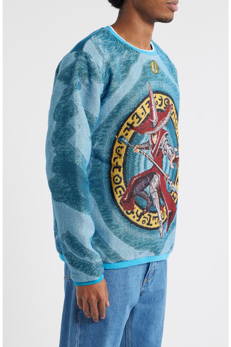 Wizard Jacquard Sweatshirt, Alternate, color, BLUE