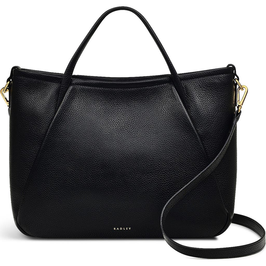Radley London Eastney Street Medium Top Zip Leather Satchel In Black