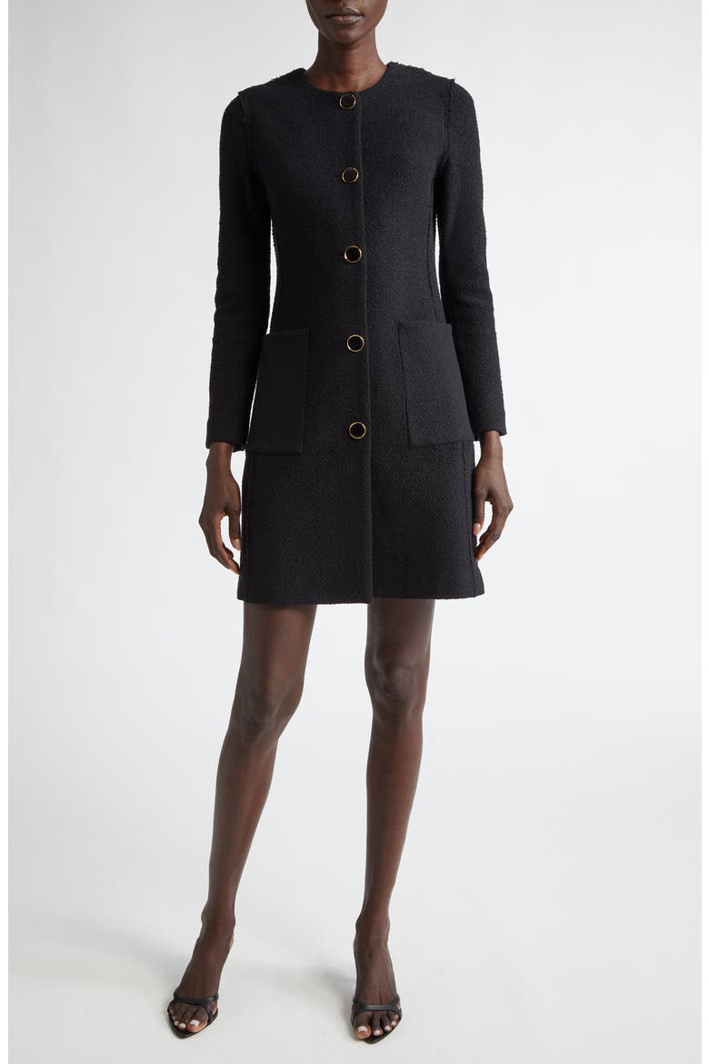 Bouclé Knit Jacket, Main, color, BK00 BLACK
