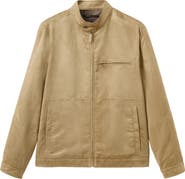 MANGO Faux Suede Biker Jacket