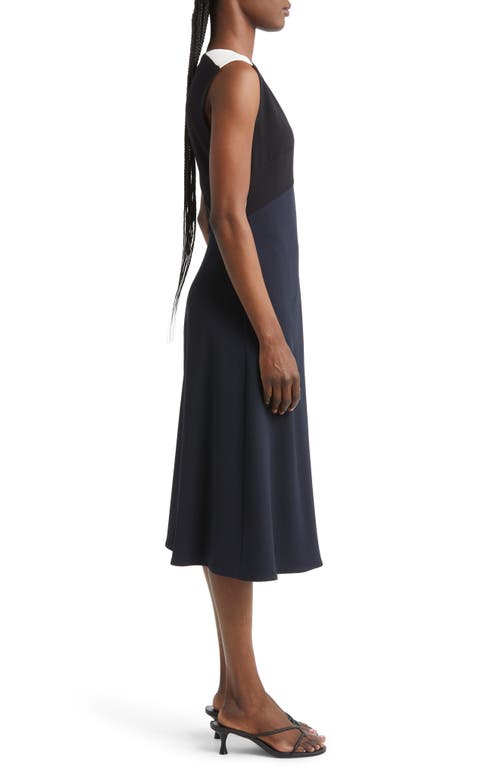 Judith & Charles Shea Sleeveless Colorblock Midi Dress