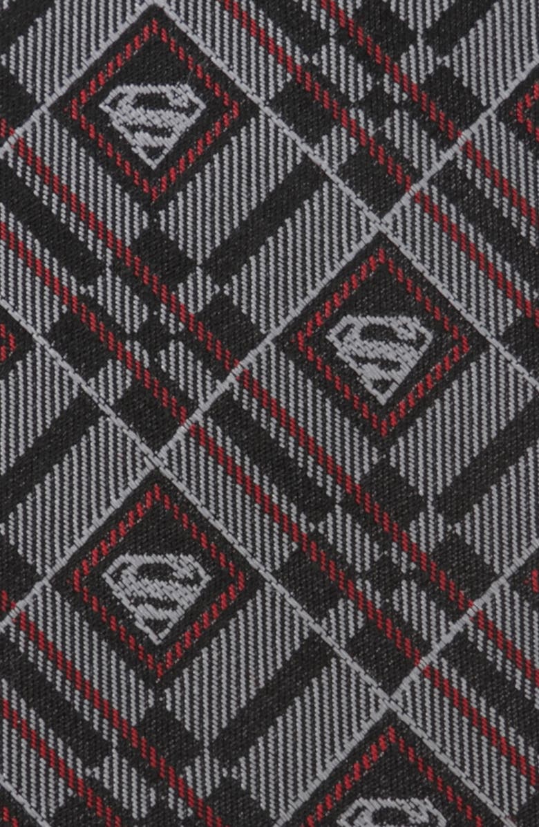 Cufflinks, Inc. DC Comics Superman Geometric Gray Silk Tie, Alternate, color, Silver