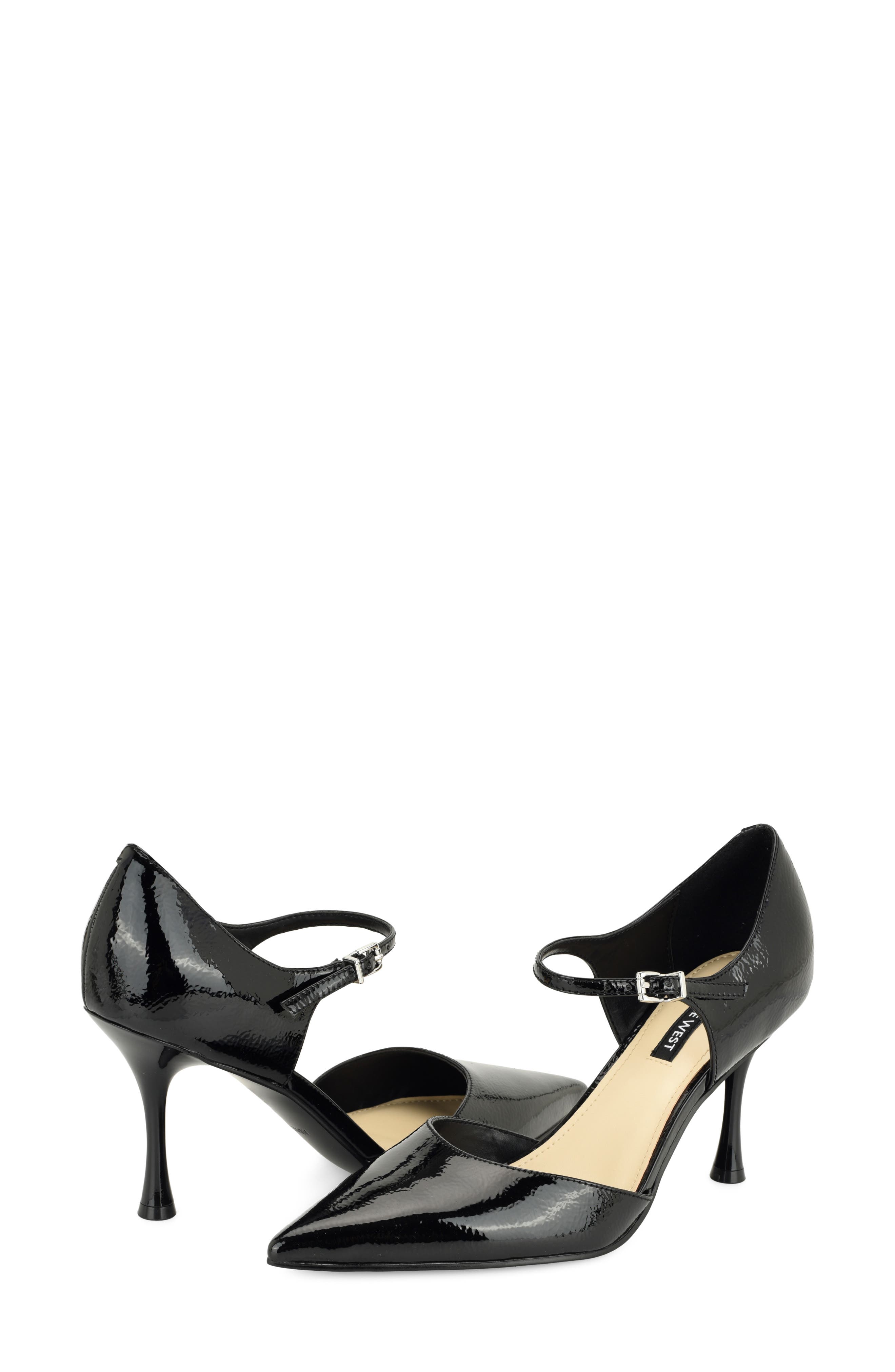 Piraye Faux Leather Mary Jane Pump, Alternate, color, BLACK