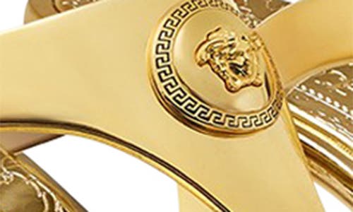 Shop Versace Alia Medusa T-strap Sandal